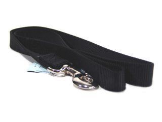 Single Thick Nylon Leash - Black