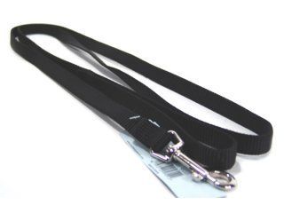 Single Thick Nylon Leash - Black