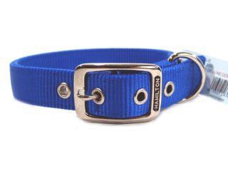 Deluxe Double Thick Nylon Collar - Blue - 1" X 20"