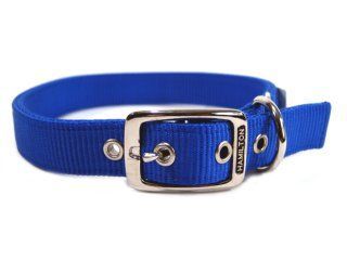 Deluxe Double Thick Nylon Collar - Blue - 1" X 24"