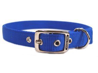 Deluxe Double Thick Nylon Collar - Blue - 1" X 28"