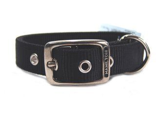 Deluxe Double Thick Nylon Collar - Black - 1" X 18"