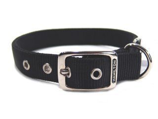 Deluxe Double Thick Nylon Collar - Black - 1" X 22"