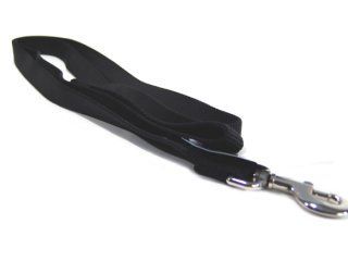Single Thick Nylon Leash With Snap - Black
