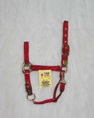 Nylon Adjustable Chin Halter - Red - Large