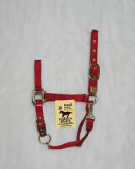 Nylon Adjustable Chin Halter - Red - Small