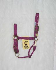 Nylon Adjustable Chin Halter - Wine - Small