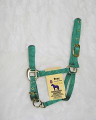 Pony Adjustable Halter W/snap - Green