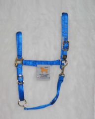 Nylon Adjustable Chin Halter - Blue - Draft Xl