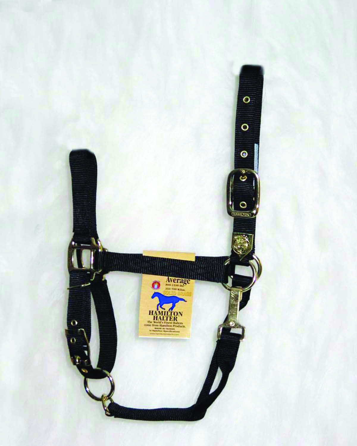 Nylon Adjustable Chin Halter - Black - Average