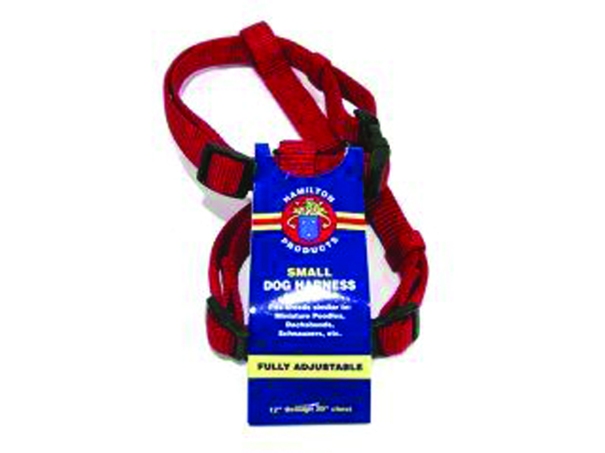 Adjustable Dog Harness - Red - Small