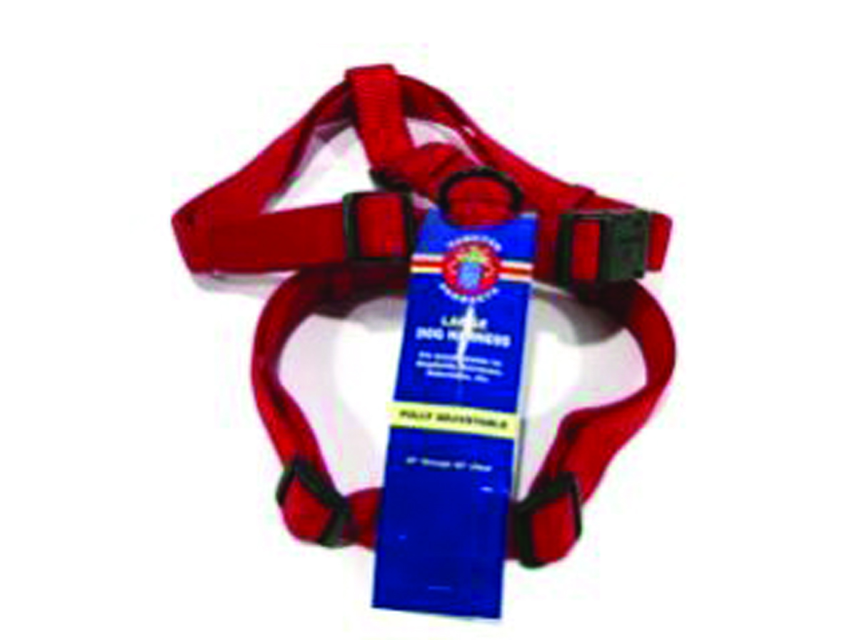 Adjustable Dog Harness - Red - Large