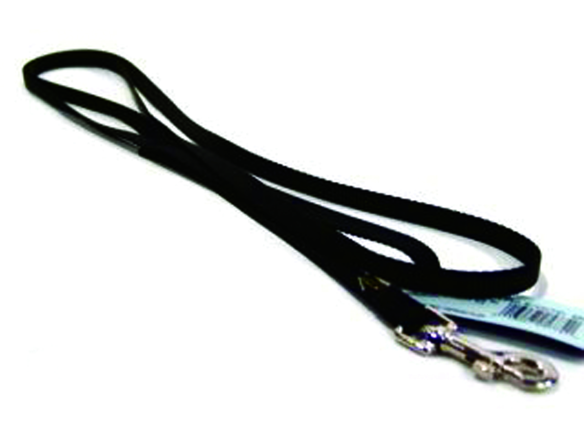 Single Thick Nylon Leash - Black