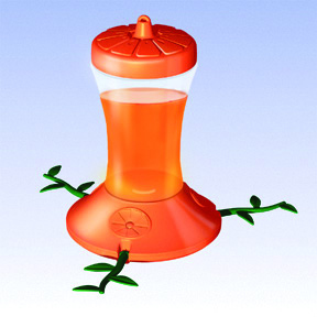 PLASTIC TUBE ORIOLE FEEDER