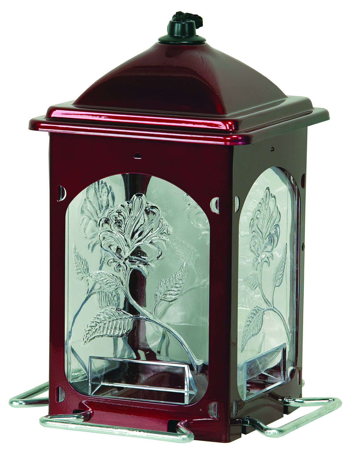 SCARLET ROSE BIRD FEEDER