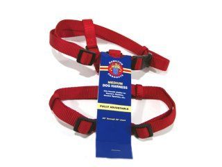 Adjustable Dog Harness - Red - Medium