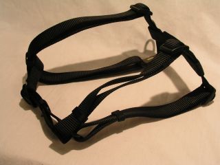 Adjustable Dog Harness - Black - Large
