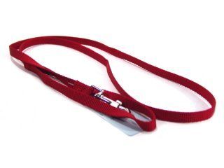 Single Thick Nylon Leash - Red