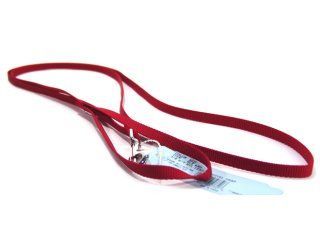 Single Thick Nylon Leash - Red