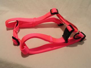 Adjustable Dog Harness - Hot Pink - Large