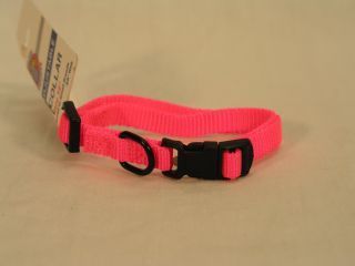 3/8" Fits All Adjustable Nylon Collar - Hot Pink 7-12