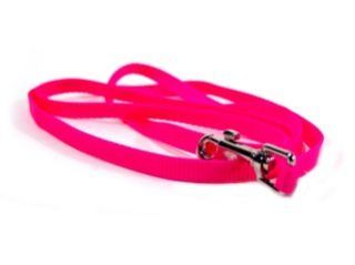 Single Thick Nylon Leash - Hot Pink