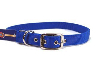 Deluxe Double Thick Nylon Collar - Blue - 1" X 30"
