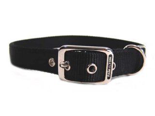 Deluxe Double Thick Nylon Collar - Black - 1" X 30"