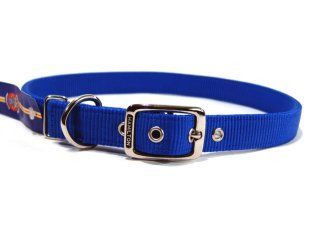 Deluxe Double Thick Nylon Collar - Blue - 1" X 32"