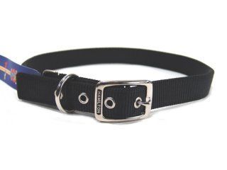 Deluxe Double Thick Nylon Collar - Black - 1" X 32"