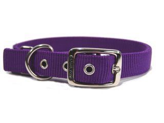 Deluxe Double Thick Nylon Collar - Hot Purple - 1" X 24"
