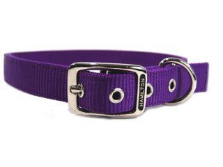 Deluxe Double Thick Nylon Collar - Hot Purple - 1" X 28"