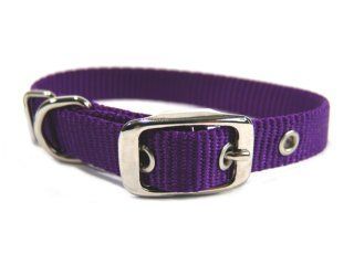 5/8" Nylon Dog Collar - Hot Purple 14