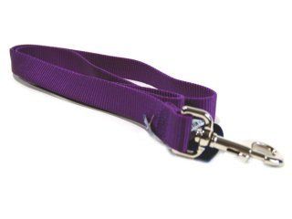 Single Thick Nylon Leash With Snap - Purple