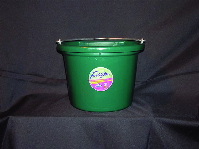 Flat Back Bucket 8qt - Hunter Green