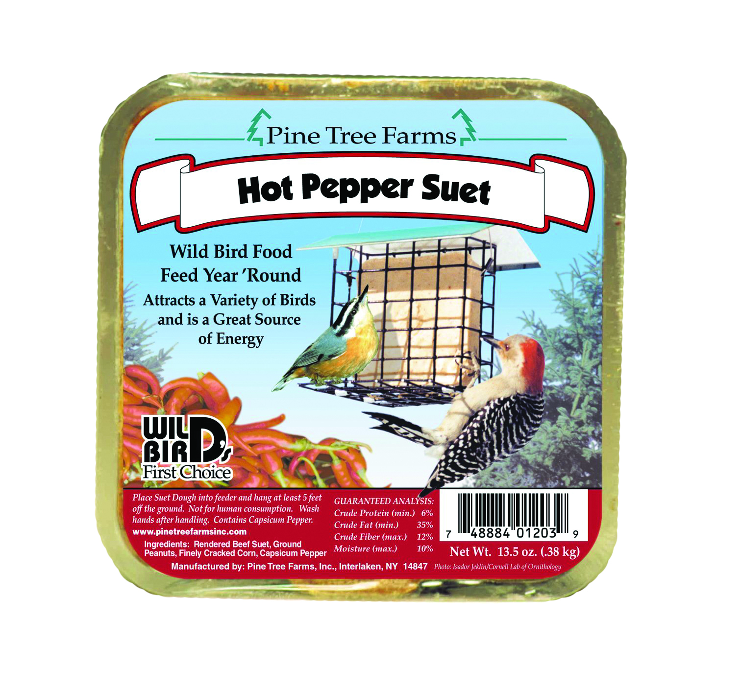 Hot Pepper Suet Cake - 13.5 oz.