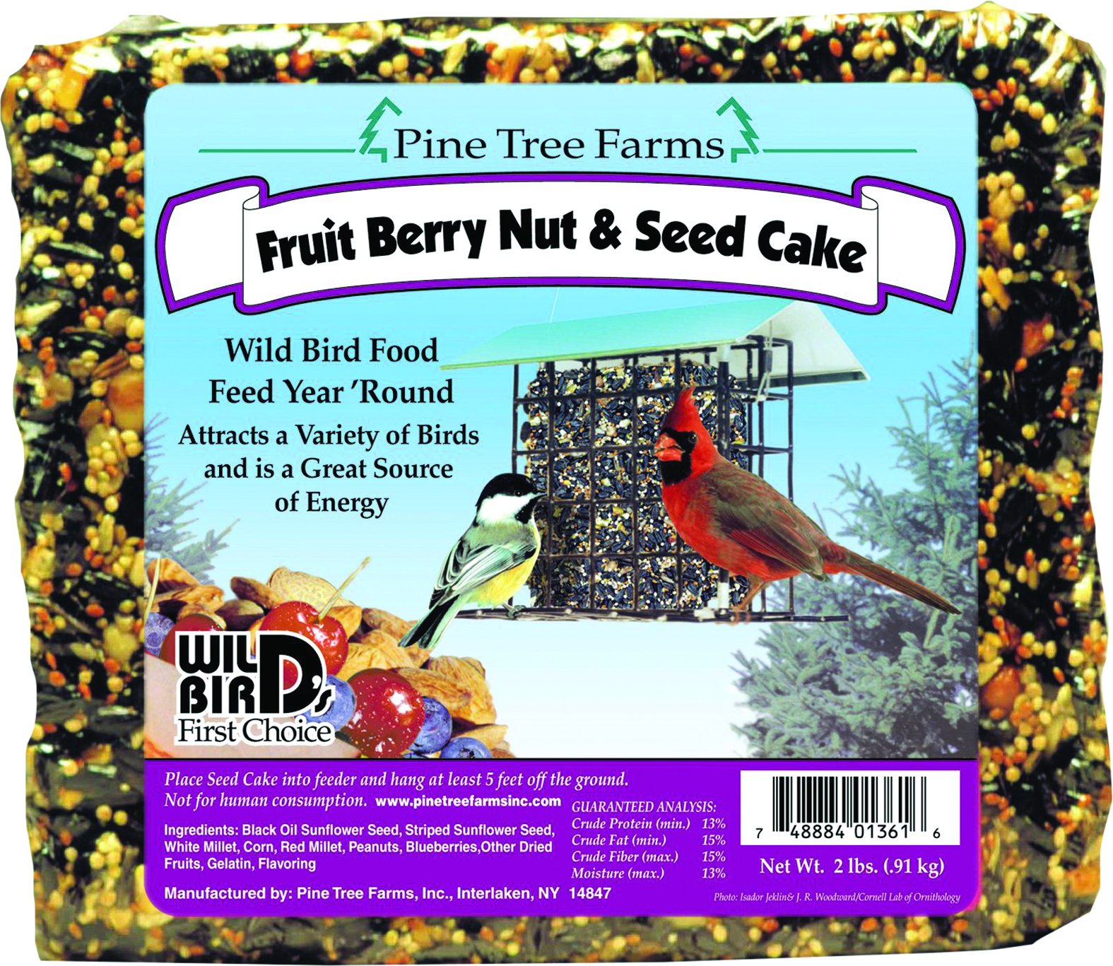 Fruit Berry & Nut Seed Cake - 2 lbs.
