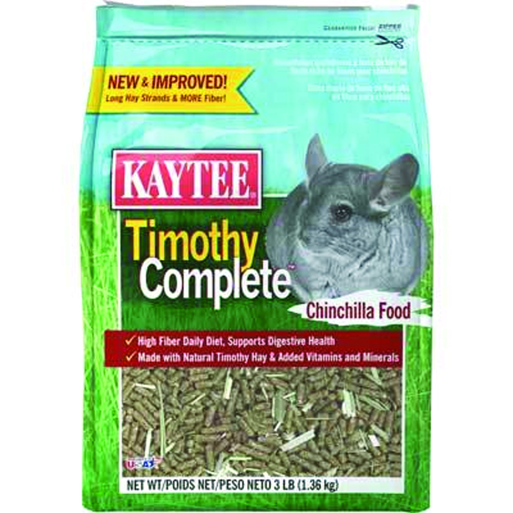Timothy Complete For Chinchillas 3 Pounds