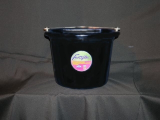 Flat Back Bucket 8qt - Black