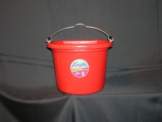 Flat Back Bucket 8qt - Red