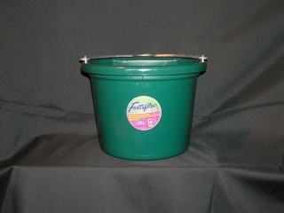 Flat Back Bucket 8qt - Hunter Green