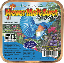 Never Melt Suet Peanut Cake - 13 oz.