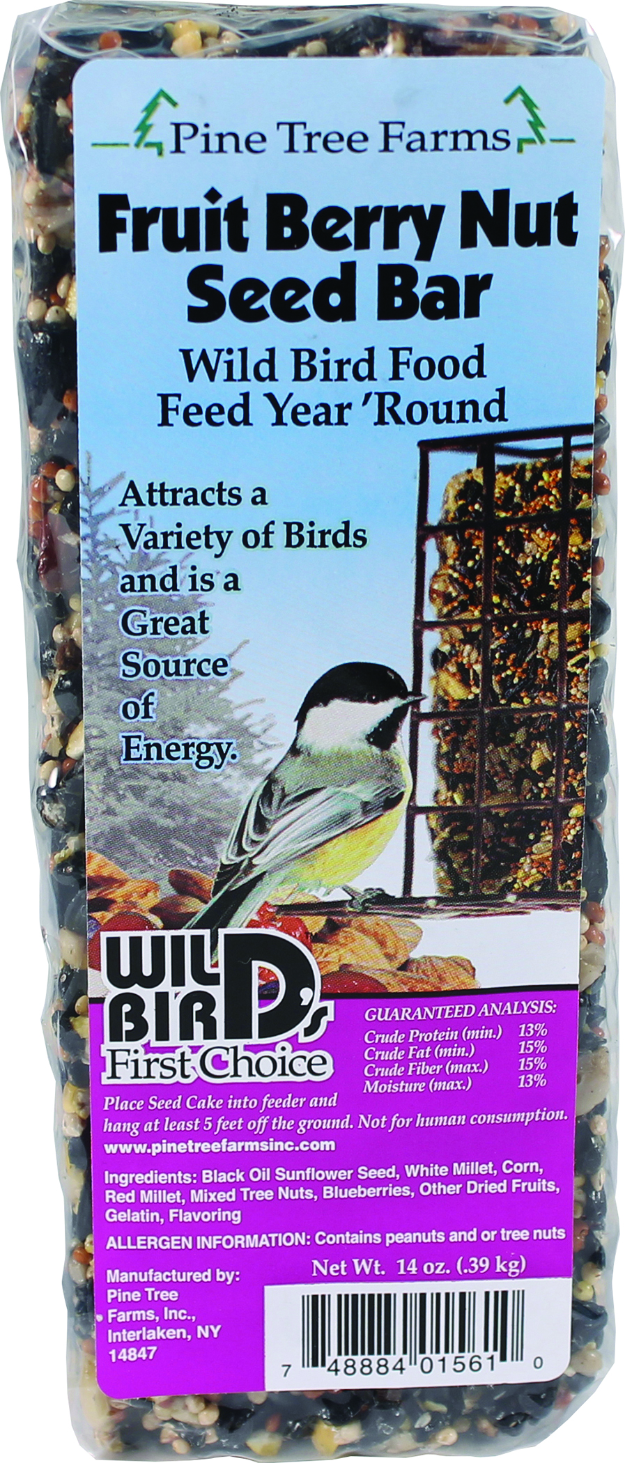 WILD BIRD'S FIRST CHOICE FRUIT BERRY NUT SEED BAR