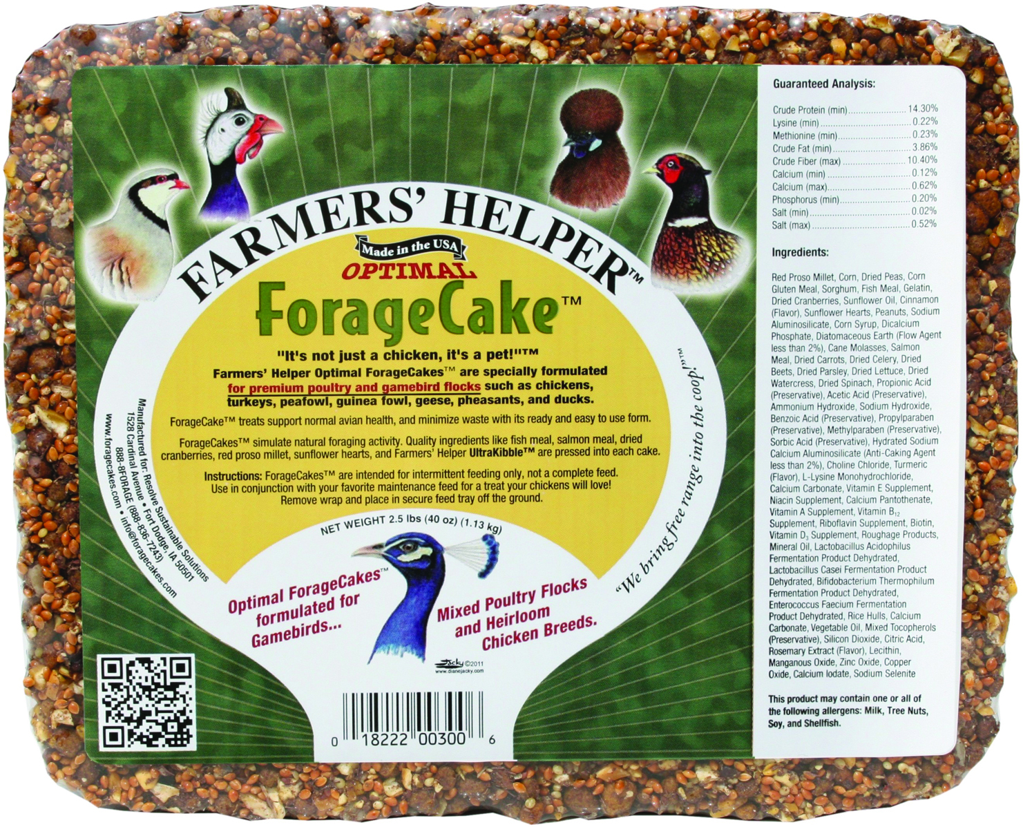 OPTIMAL FORAGE CAKE