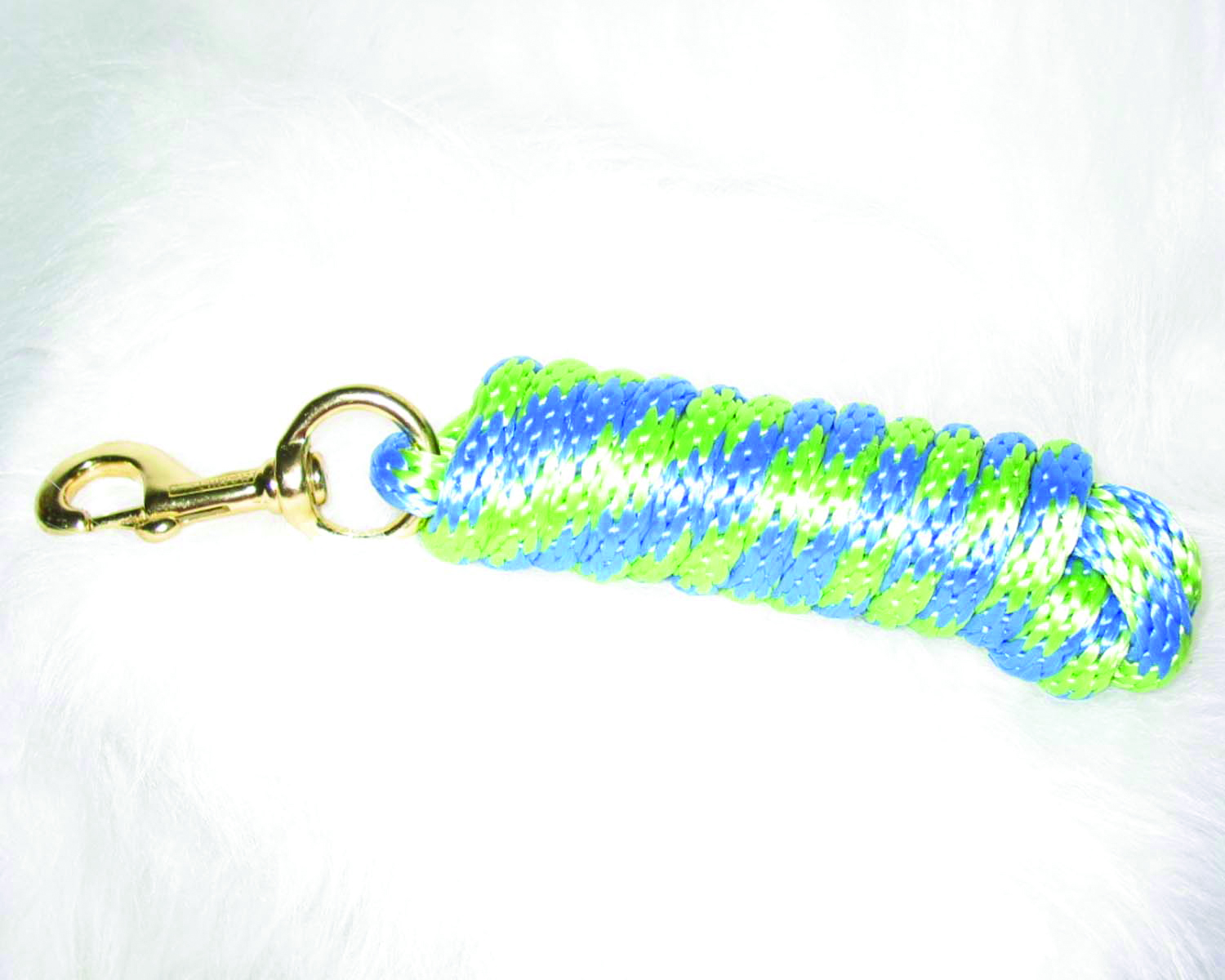 Poly Rope Lead 10ft - Berry/lemon