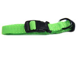 7-12" Adjustable Dogs Collar - Lime