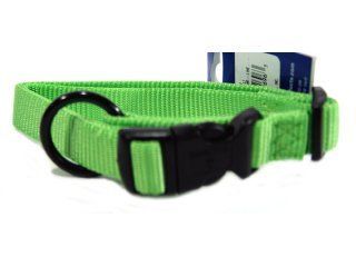 16-22" Nylon Adjustable Dogs Collar - Lime