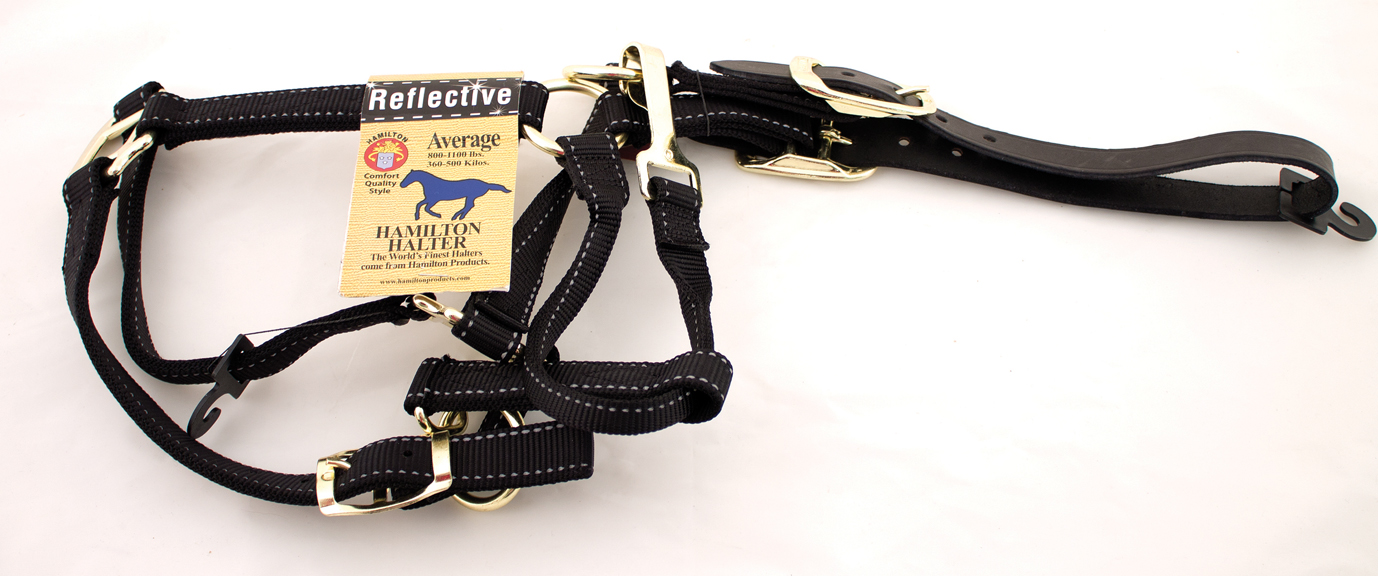 REFLECTIVE QUALITY HORSE HALTER