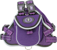 SOFT MESH DOG HARNESS WITH BACKPACK