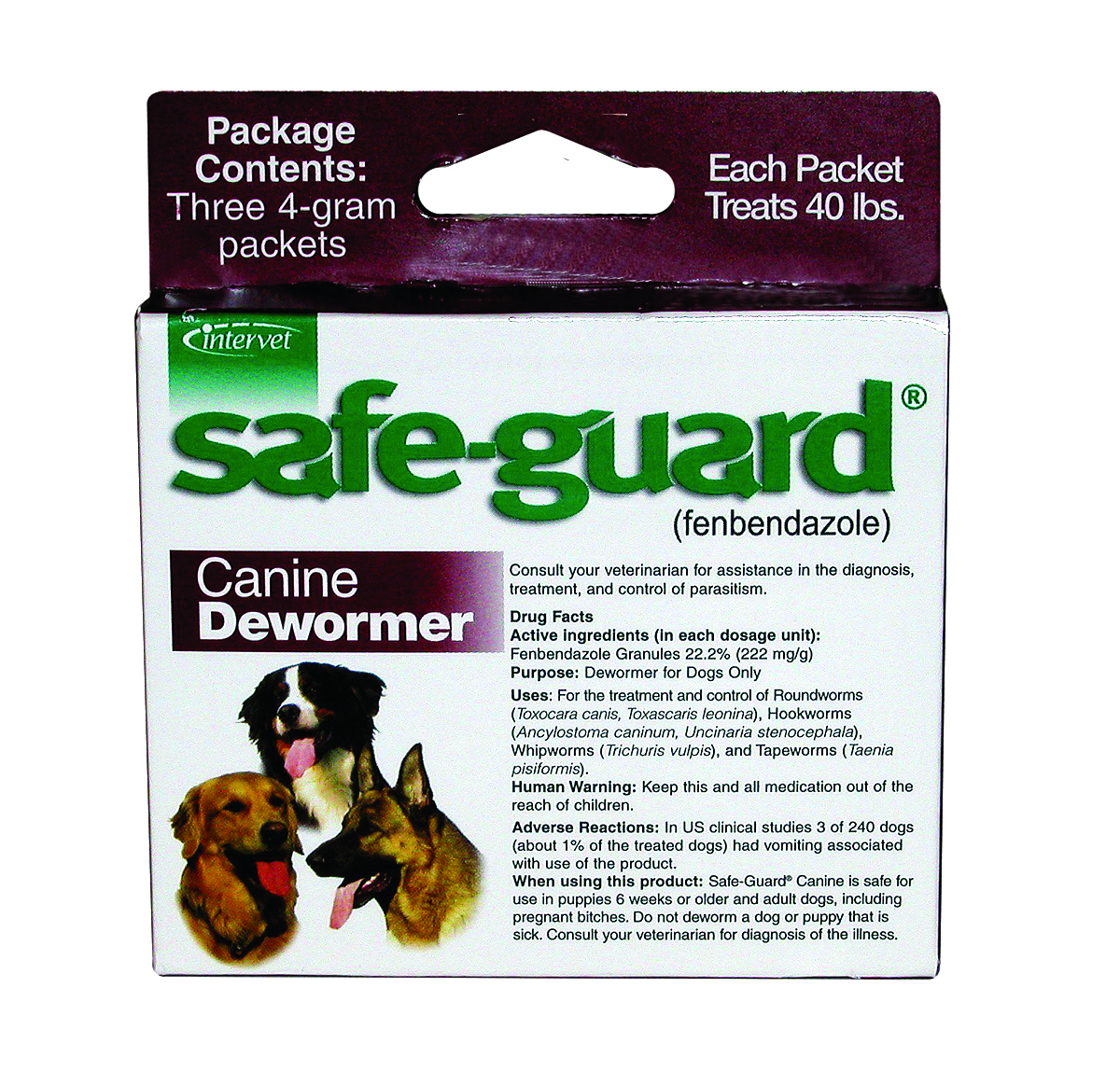 Safeguard Dog Wormer - 4g.